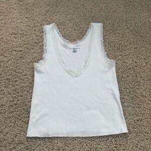 Brandy white lace Ronnie tank top